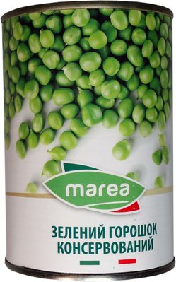Горошок зелений консервований, 400г, Marea фото