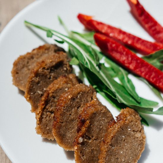 Люля-кебаб на основі сейтану з сиром тофу та овочами, 0,305 г, Хорс фото