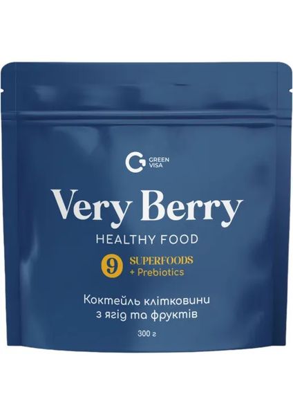 Комплекс клетчатки Verry berry с пребиотиками, 300 г, Green Visa фото