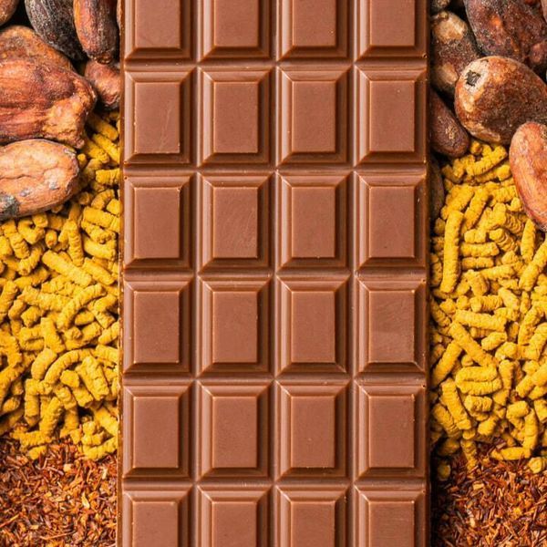 Шоколад молочный с гречихой и ройбушем, 20 г, Healthy Choice фото