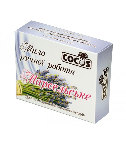 Мыло Марсельськое ручной работы, 100+-5 г, Cocos