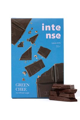 Плитка из темного шоколада, 55 г, Green Chef фото