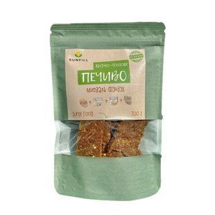Печенье Яблочно-финиковое с орехами, 100 гр, SunFill фото