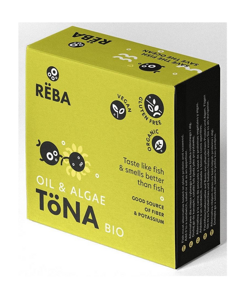 Веганська альтернатива тунцю в соняшниковій олії, без глютену, 150 г, REBA фото
