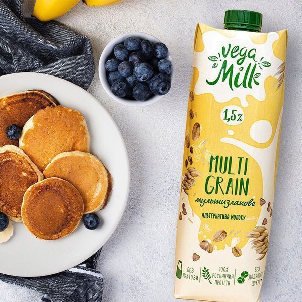 Растительное молоко мультизлаковое, без сахара, 950 мл, Vega Milk фото