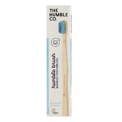 Натуральна зубна щітка бамбукова середньої жорсткості, Humble фото